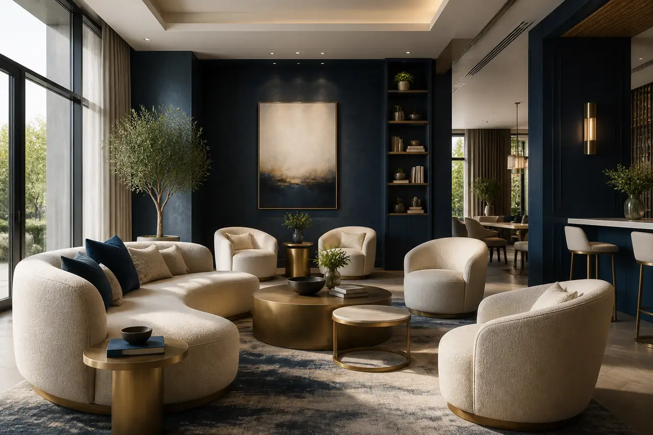Representative shared residential lounge